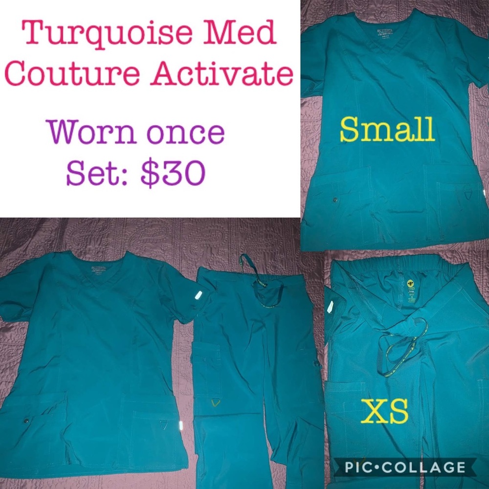 Turquoise scrub set